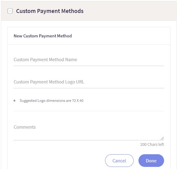 Create a custom payment method